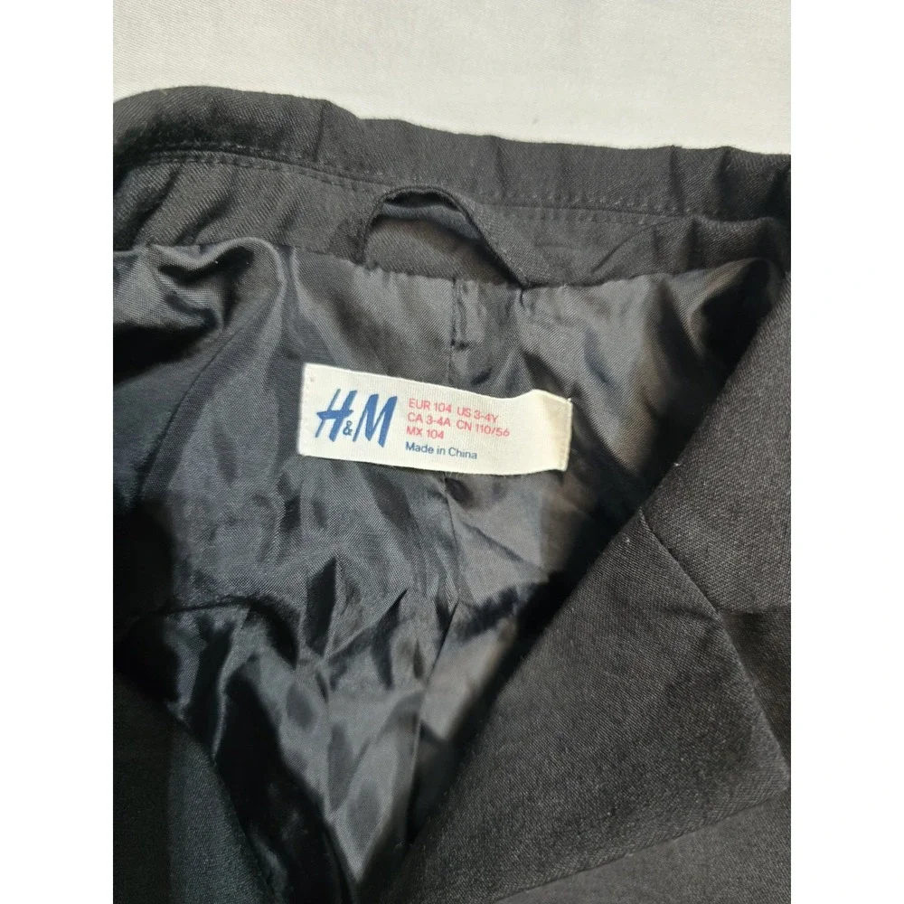 H&M‎ Boys Black Blazer 3-4 Years